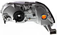 1996-1998 Honda Civic - 3-Piece Kit Factory Style Hood, Steel, Primed, Includes (1) Fender, (1) Headlight, and (1) Hood