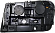 2002-2009 Chevrolet Trailblazer - 4-Piece Kit Driver and Passenger Side Halogen Headlight, With bulb(s), OE Replacement, Includes (2) Headlight, (1) Header Panel and (1) Grille Assembly