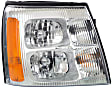 2002 Cadillac Escalade EXT - 4-Piece Kit Driver and Passenger Side Halogen Headlight, With bulb(s), OE Replacement,  Includes (2) Fog Light and (2) Headlight