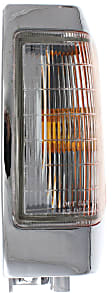 1995 Nissan Pickup XE - 3-Piece Kit Grille, Chrome Shell with Gray Insert,  Includes (2) Corner Light and (1) Grille