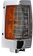 1995 Nissan Pickup XE - 3-Piece Kit Grille, Chrome Shell with Gray Insert,  Includes (2) Corner Light and (1) Grille
