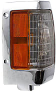 1995 Nissan Pickup XE - 3-Piece Kit Grille, Chrome Shell with Gray Insert,  Includes (2) Corner Light and (1) Grille