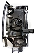 1995 Nissan Pickup XE - 3-Piece Kit Grille, Chrome Shell with Gray Insert,  Includes (2) Corner Light and (1) Grille