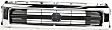 3-Piece Kit, Center Grille Chrome Shell with Painted Black Insert, 4WD, Includes (1) Grille and (2) Headlight Door