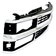 3-Piece Kit, Grille Chrome Shell with Painted Black Insert, Includes (1) Grille and (2) Headlight