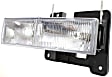 3-Piece Kit, Grille Chrome Shell with Painted Black Insert, Includes (1) Grille and (2) Headlight