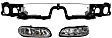2005 Chevrolet Classic - 3-Piece Kit Driver and Passenger Side Halogen Headlight, With bulb(s), OE Replacement,  Includes (1) Header Panel and (2) Headlight