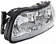 2005 Chevrolet Classic - 3-Piece Kit Driver and Passenger Side Halogen Headlight, With bulb(s), OE Replacement,  Includes (1) Header Panel and (2) Headlight