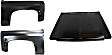 1975 Chevrolet K5 Blazer - 3-Piece Kit Factory Style Hood, Steel, Primed,  Includes (2) Fender and (1) Hood