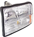 2002 GMC Sonoma - 3-Piece Kit Driver and Passenger Side Halogen Headlight, With bulb(s), OE Replacement,  Includes (1) Grille Assembly and (2) Headlight