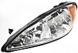 3-Piece Kit Driver and Passenger Side Halogen Headlight, With bulb(s), OE Replacement, Includes (2) Headlight and (1) Header Panel