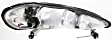 3-Piece Kit Driver and Passenger Side Halogen Headlight, With bulb(s), OE Replacement, Includes (2) Headlight and (1) Header Panel