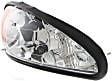 3-Piece Kit Driver and Passenger Side Halogen Headlight, With bulb(s), OE Replacement, Includes (2) Headlight and (1) Header Panel