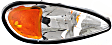 3-Piece Kit Driver and Passenger Side Halogen Headlight, With bulb(s), OE Replacement, Includes (2) Headlight and (1) Header Panel