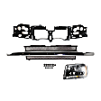2002-2009 Chevrolet Trailblazer - 3-Piece Kit Driver Side Halogen Headlight, With bulb(s), OE Replacement, Includes (1) Headlight, (1) Header Panel and (1) Grille Assembly