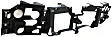 2002-2009 Chevrolet Trailblazer - 3-Piece Kit Passenger Side Halogen Headlight, With bulb(s), With Full Width Grille Bar, OE Replacement, Includes (1) Headlight, (1) Header Panel and (1) Grille Assembly