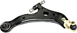 6-Piece Kit Front, Driver and Passenger Side, Lower Control Arm Kit, Includes (2) Control Arm and (4) Tie Rod End