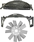 3-Piece Kit Fan Blade, Radiator Fan Blade, Includes (1) Fan Blade and (2) Fan Shroud