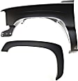 2-Piece Kit, Front, Driver and Passenger Side Fender, Includes (1) Fender and (1) Fender Flares