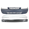 3-Piece Kit Front Primed Bumper Cover, Includes (1) Bumper Absorber, (1) Bumper Cover, and (1) Bumper Reinforcement