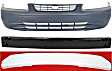 3-Piece Kit, Front Primed Bumper Cover, Includes (1) Bumper Absorber, (1) Bumper Cover, and (1) Bumper Reinforcement