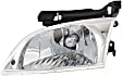2000-2002 Chevrolet Cavalier - 2-Piece Kit Driver Side Halogen Headlight, With bulb(s), OE Replacement, Includes (1) Corner Light and (1) Headlight