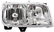 1999-2000 Cadillac Escalade - 4-Piece Kit Driver and Passenger Side Halogen Headlight, With bulb(s), For Models With Denali Package, OE Replacement, Includes (2) Headlight and (2) Parking Light