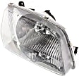 2000-2002 Mazda 626 - 4-Piece Kit Driver and Passenger Side Halogen Headlight, With bulb(s), OE Replacement, Includes (2) Headlight and (2) Corner Light