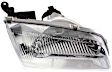 2000-2002 Mazda 626 - 4-Piece Kit Driver and Passenger Side Halogen Headlight, With bulb(s), OE Replacement, Includes (2) Headlight and (2) Corner Light