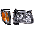 2-Piece Kit Passenger Side Halogen Headlight, With bulb(s), OE Replacement, Includes (1) Headlight and (1) Corner Light