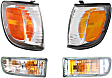 2002 Toyota 4Runner SR5 - 4-Piece Kit Driver and Passenger Side Halogen Corner Light, With bulb(s),  Includes (2) Corner Light and (2) Turn Signal Light