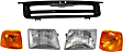 5-Piece Kit, Grille Black, Styleside, 4WD, Includes (2) Corner Light, (1) Grille, and (2) Headlight