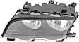 2001 BMW 330i - 4-Piece Kit Driver and Passenger Side Halogen Headlight, With bulb(s), OE Replacement, Sedan,  Includes (2) Corner Light and (2) Headlight