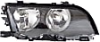 2001 BMW 330i - 4-Piece Kit Driver and Passenger Side Halogen Headlight, With bulb(s), OE Replacement, Sedan,  Includes (2) Corner Light and (2) Headlight