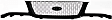 6-Piece Kit, Grille Painted Black Shell with Painted Gray Insert, For Models Made in Pacheco Plant, Includes (2) Corner Light, (1) Grille, (1) Header Panel, and (2) Headlight