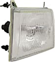 2002 Ford E-250 Econoline - 4-Piece Kit Driver and Passenger Side Halogen Headlight, With bulb(s), OE Replacement,  Includes (2) Corner Light and (2) Headlight