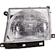 1998 Toyota Tacoma - 4-Piece Kit Driver and Passenger Side Halogen Headlight, With bulb(s), OE Replacement, RWD,  Includes (2) Corner Light and (2) Headlight