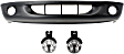 2000 Dodge Dakota - 3-Piece Kit Front, Lower Primed Bumper Cover, For Models With 2-Piece Bumper, Includes (1) Bumper Cover and (2) Fog Light