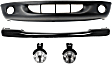 1999 Dodge Dakota Sport - 4-Piece Kit, Front Bumper, For Models With 2-Piece Bumper, Painted Black, Includes (1) Bumper, (1) Bumper Cover, and (2) Fog Light