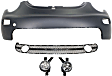 4-Piece Kit, Front Primed Bumper Cover, Includes (1) Bumper Cover, (1) Bumper Grille, and (2) Fog Light