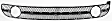 4-Piece Kit, Front Primed Bumper Cover, Includes (1) Bumper Cover, (1) Bumper Grille, and (2) Fog Light