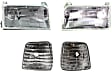 4-Piece Kit Driver and Passenger Side Halogen Headlight, With bulb(s), OE Replacement, Includes (2) Corner Light and (2) Headlight
