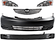 2003 Toyota Camry - 5-Piece Kit Driver and Passenger Side Halogen Headlight, With bulb(s), OE Replacement, Sedan, Includes (2) Headlight, (1) Bumper Cover, (1) Bumper Reinforcement and (1) Grille Assembly