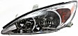 2003 Toyota Camry - 5-Piece Kit Driver and Passenger Side Halogen Headlight, With bulb(s), OE Replacement, Sedan, Includes (2) Headlight, (1) Bumper Cover, (1) Bumper Reinforcement and (1) Grille Assembly