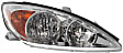 2003 Toyota Camry - 5-Piece Kit Driver and Passenger Side Halogen Headlight, With bulb(s), OE Replacement, Sedan, Includes (2) Headlight, (1) Bumper Cover, (1) Bumper Reinforcement and (1) Grille Assembly