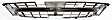 1997-1999 Nissan Maxima - 5-Piece Kit Driver and Passenger Side Halogen Headlight, With bulb(s), OE Replacement, Includes (2) Corner Light, (2) Headlight and (1) Grille Assembly