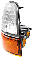 2-Piece Kit Driver Side Halogen Headlight, With bulb(s), OE Replacement, Includes (1) Corner Light and (1) Headlight