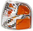 2002-2004 Ford Explorer - 2-Piece Kit Driver Side Halogen Headlight, With bulb(s), Sport Utility, OE Replacement, Includes (1) Corner Light and (1) Headlight