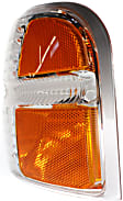 2002-2004 Ford Explorer - 2-Piece Kit Driver Side Halogen Headlight, With bulb(s), Sport Utility, OE Replacement, Includes (1) Corner Light and (1) Headlight