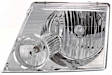 2002-2004 Ford Explorer - 2-Piece Kit Driver Side Halogen Headlight, With bulb(s), Sport Utility, OE Replacement, Includes (1) Corner Light and (1) Headlight